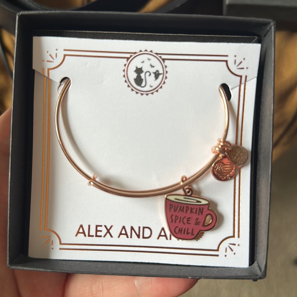 Alex and Ani “Pumpkin Spice and Chill” Bracelet NEW